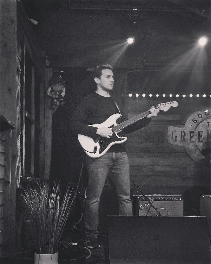 Nick Morris on guitar